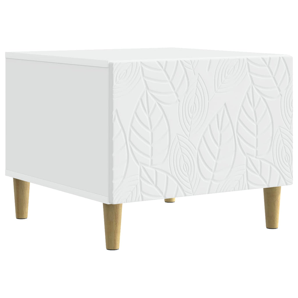 vidaXL Stolik kawowy Biały 50 x 49 x 40 cm Drewno inżynieryjne