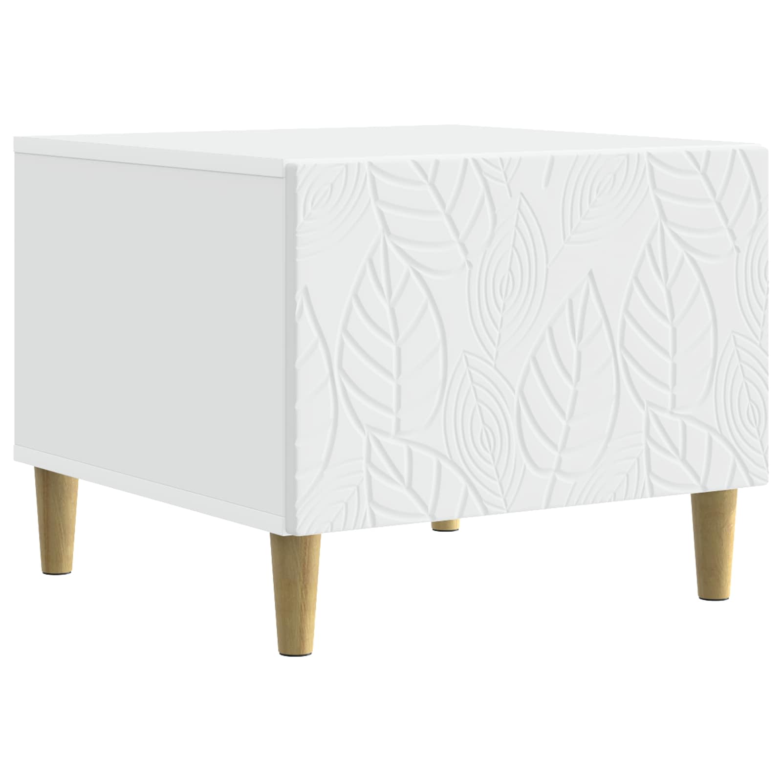 vidaXL Stolik kawowy Biały 50 x 49 x 40 cm Drewno inżynieryjne