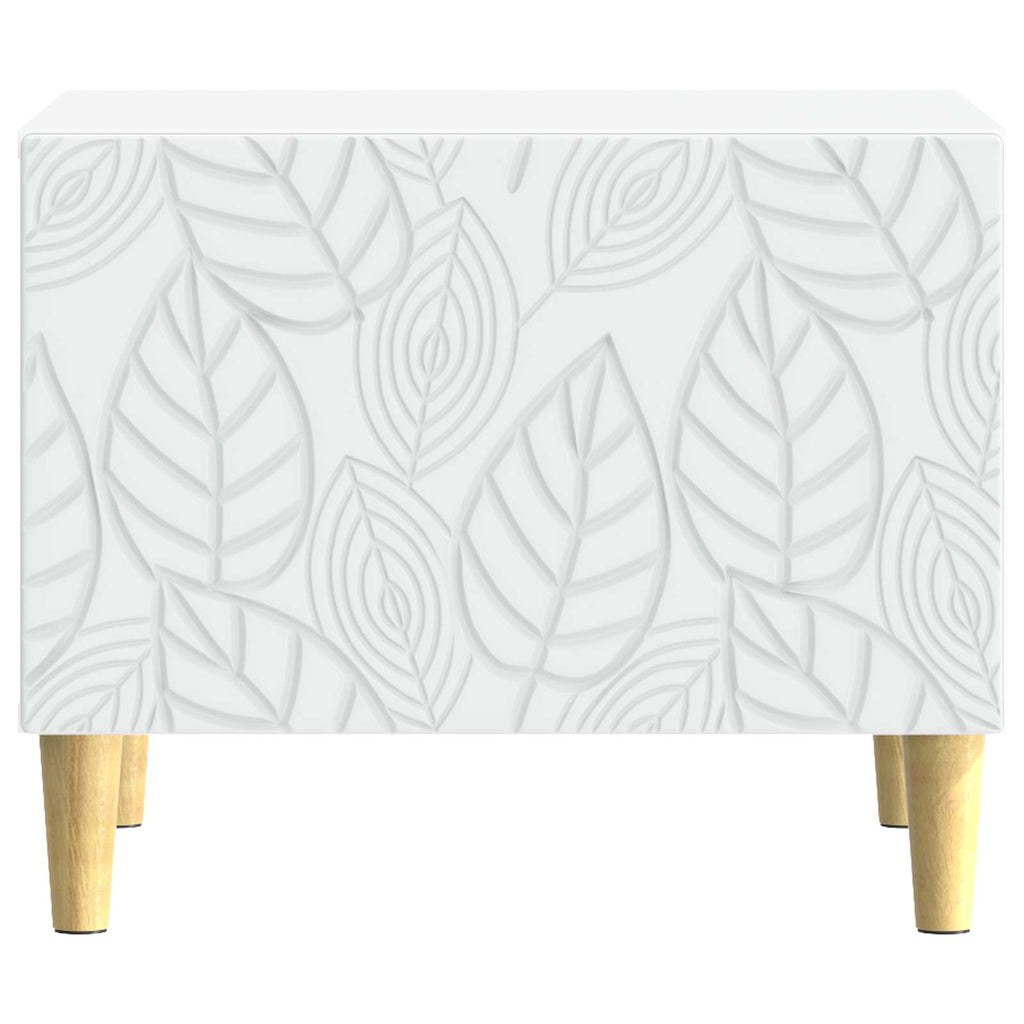 vidaXL Stolik kawowy Biały 50 x 49 x 40 cm Drewno inżynieryjne