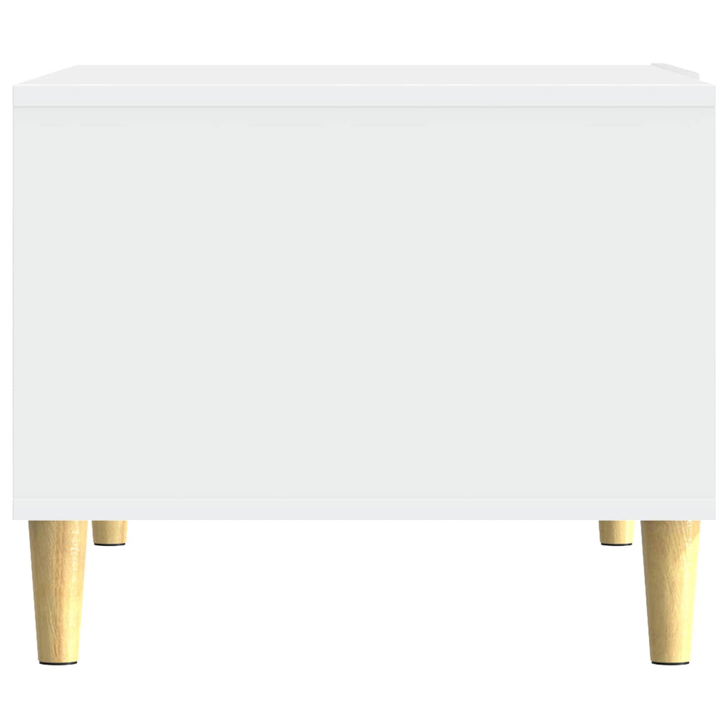 vidaXL Stolik kawowy Biały 50 x 49 x 40 cm Drewno inżynieryjne