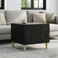 vidaXL Stolik kawowy Czarny 50 x 49 x 40 cm Drewno inżynieryjne