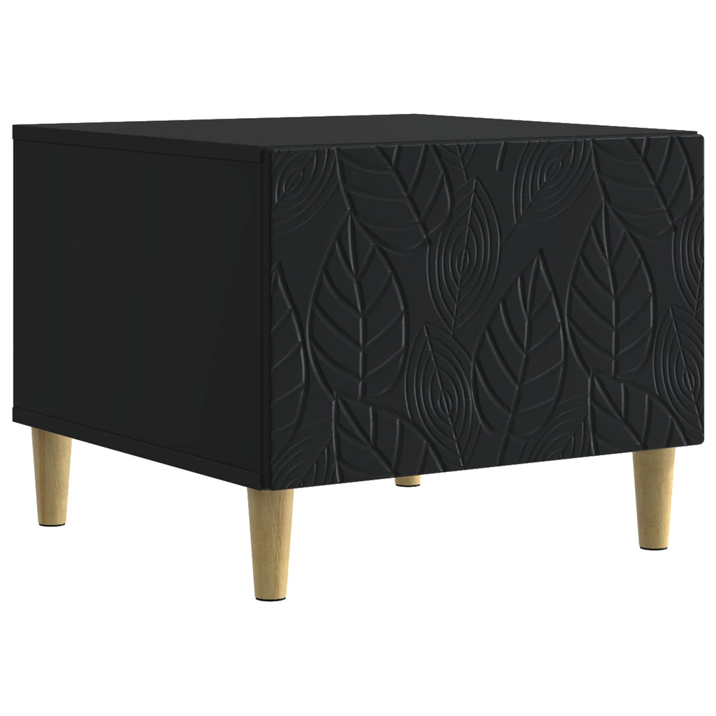 vidaXL Stolik kawowy Czarny 50 x 49 x 40 cm Drewno inżynieryjne