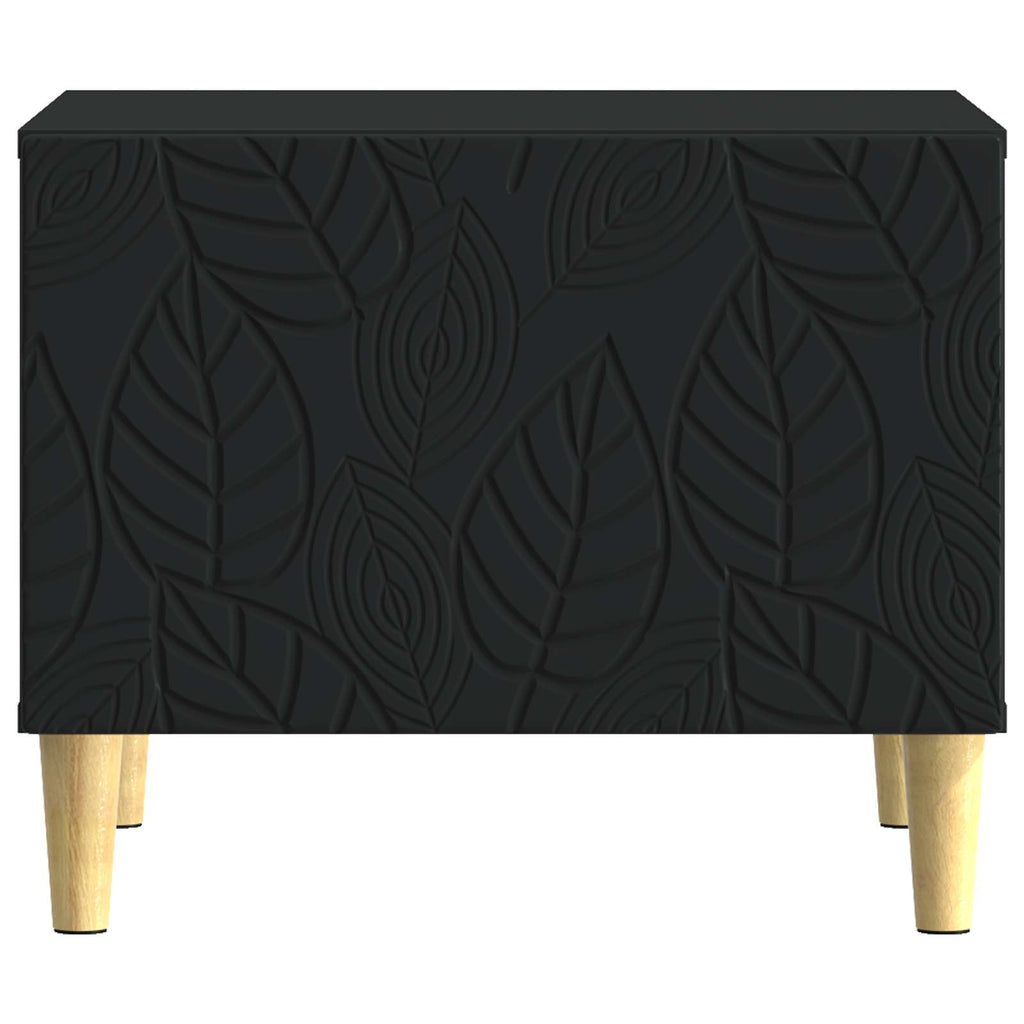 vidaXL Stolik kawowy Czarny 50 x 49 x 40 cm Drewno inżynieryjne