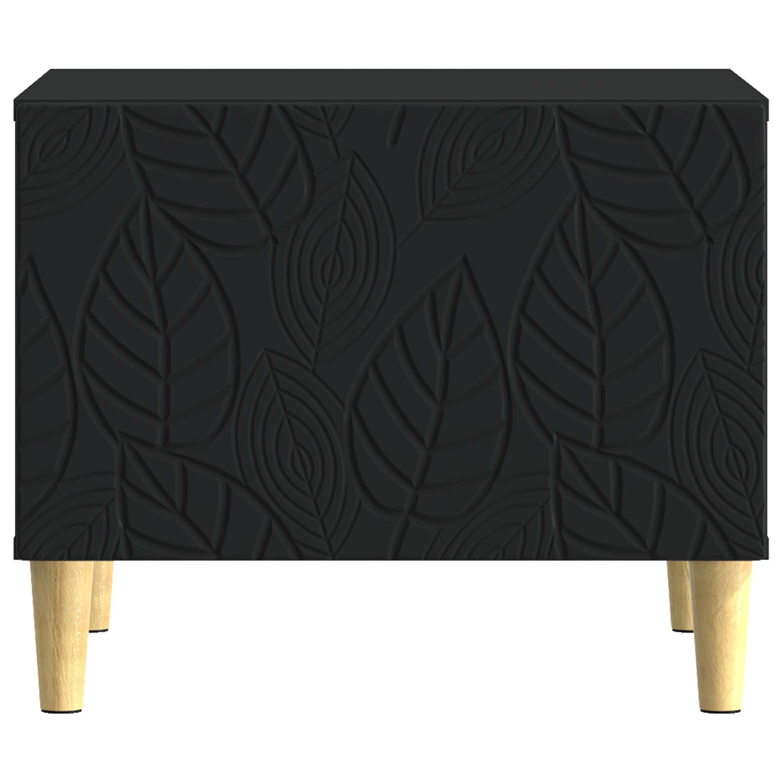 vidaXL Stolik kawowy Czarny 50 x 49 x 40 cm Drewno inżynieryjne