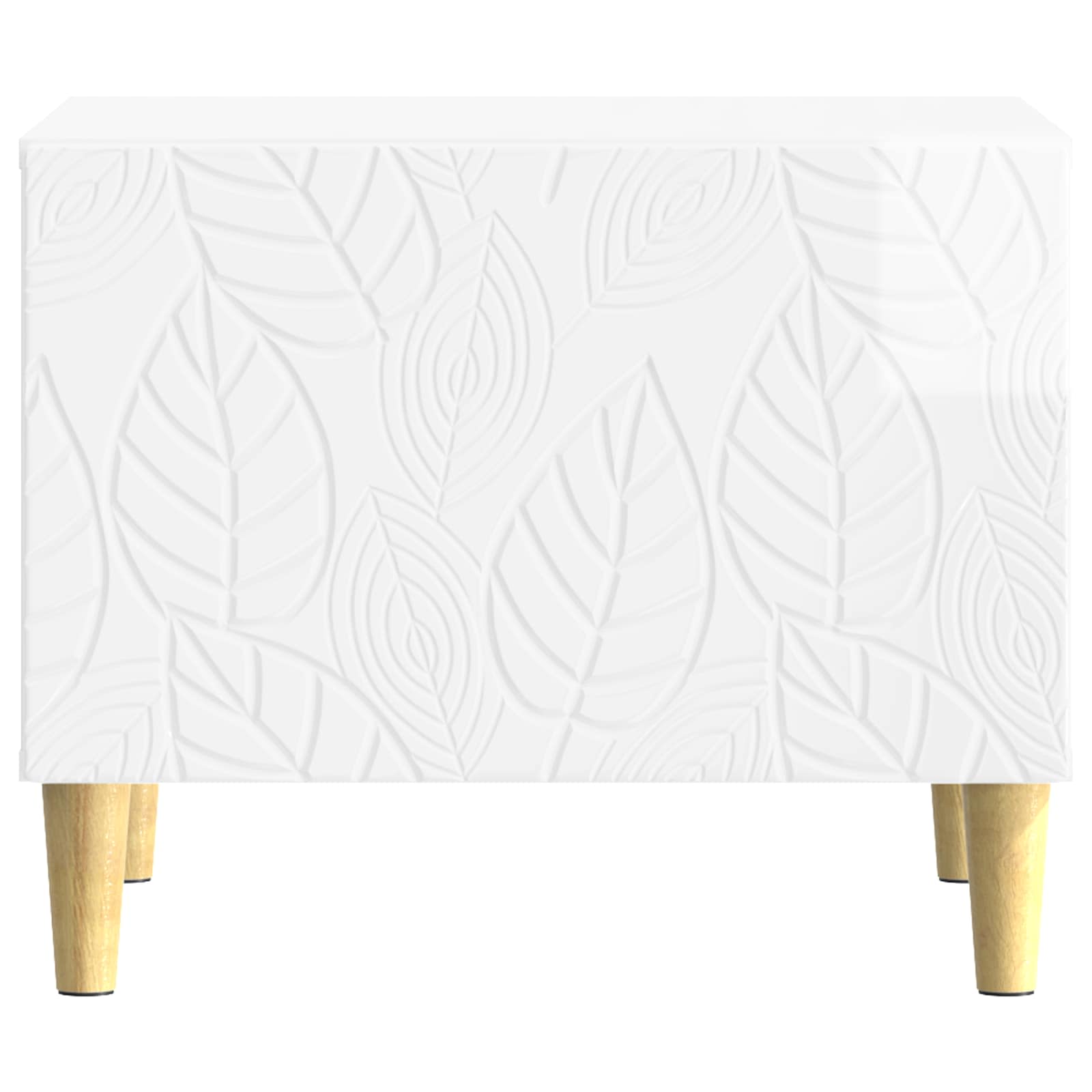 vidaXL Stolik kawowy Biały wysoki połysk 50 x 49 x 40 cm