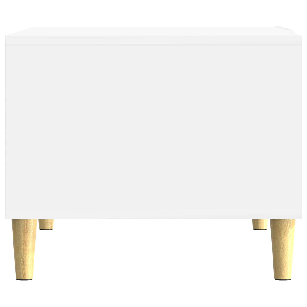 vidaXL Stolik kawowy Biały wysoki połysk 50 x 49 x 40 cm