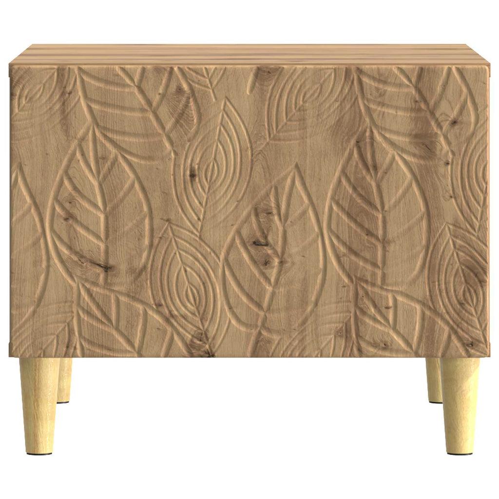 vidaXL Stolik kawowy Dąb artisan 50 x 49 x 40 cm Drewno inżynieryjne
