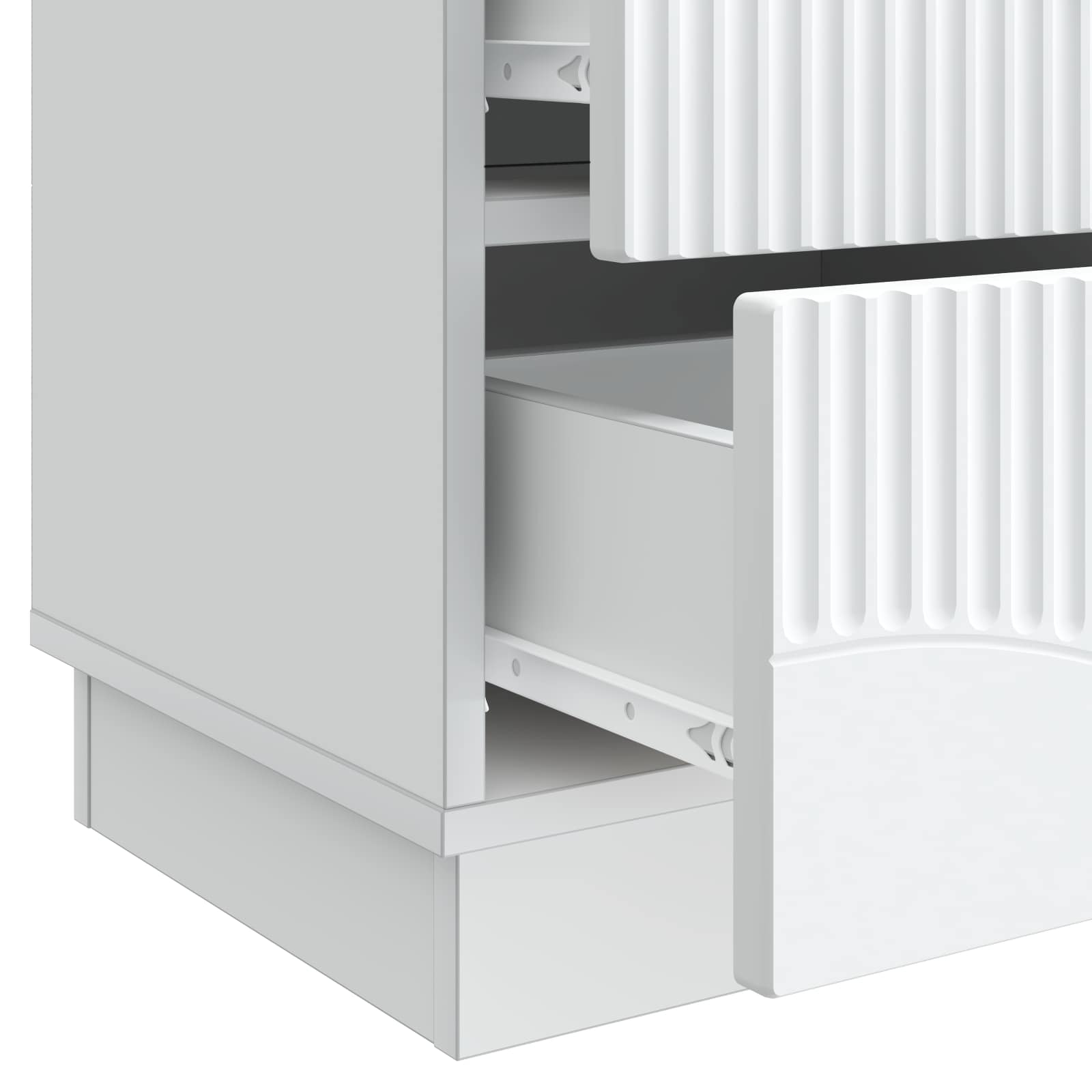 vidaXL Szafka Nocna z szufladą 2 pcs Biały 43 x 34,5 x 44,5 cm