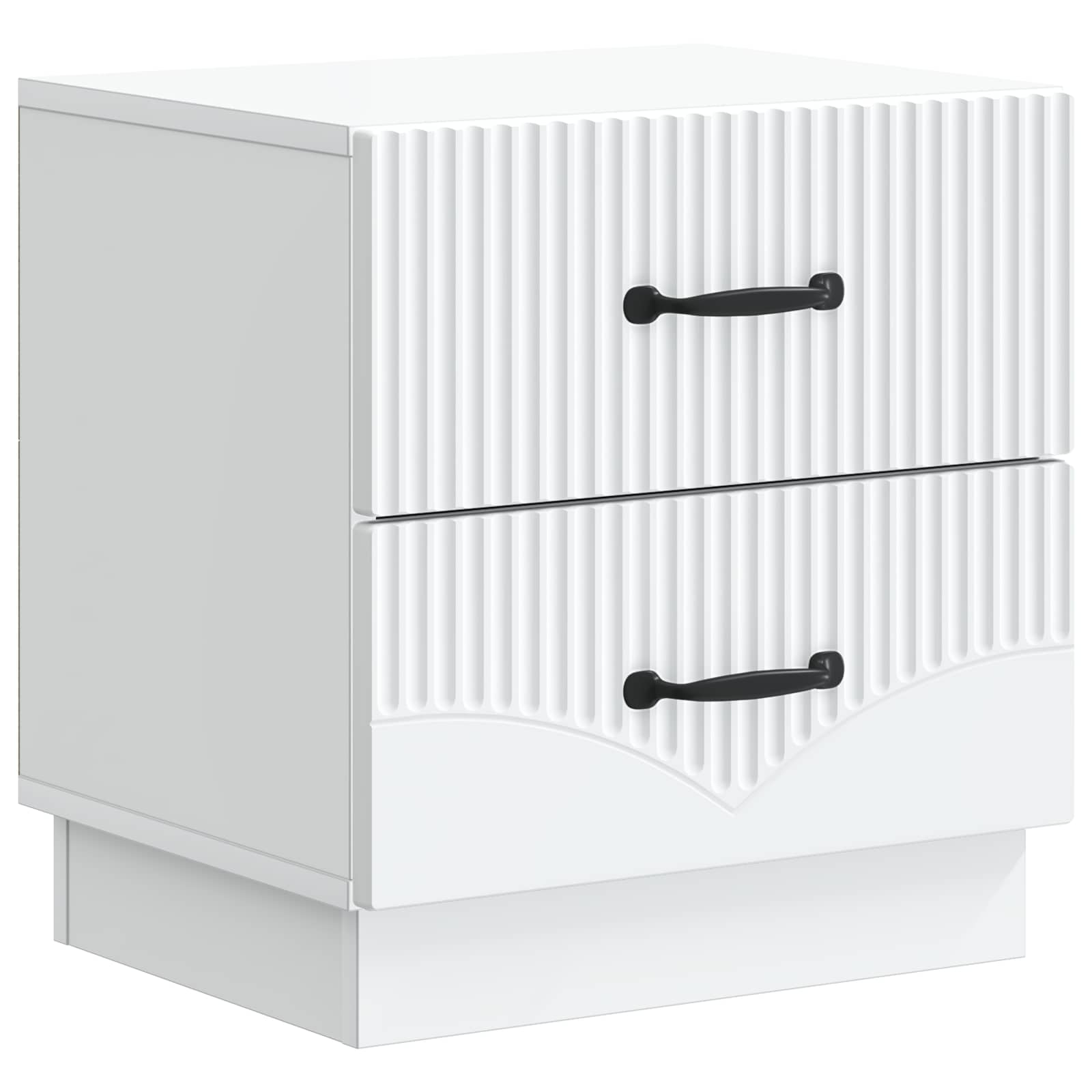 vidaXL Szafka Nocna z szufladą 2 pcs Biały 43 x 34,5 x 44,5 cm