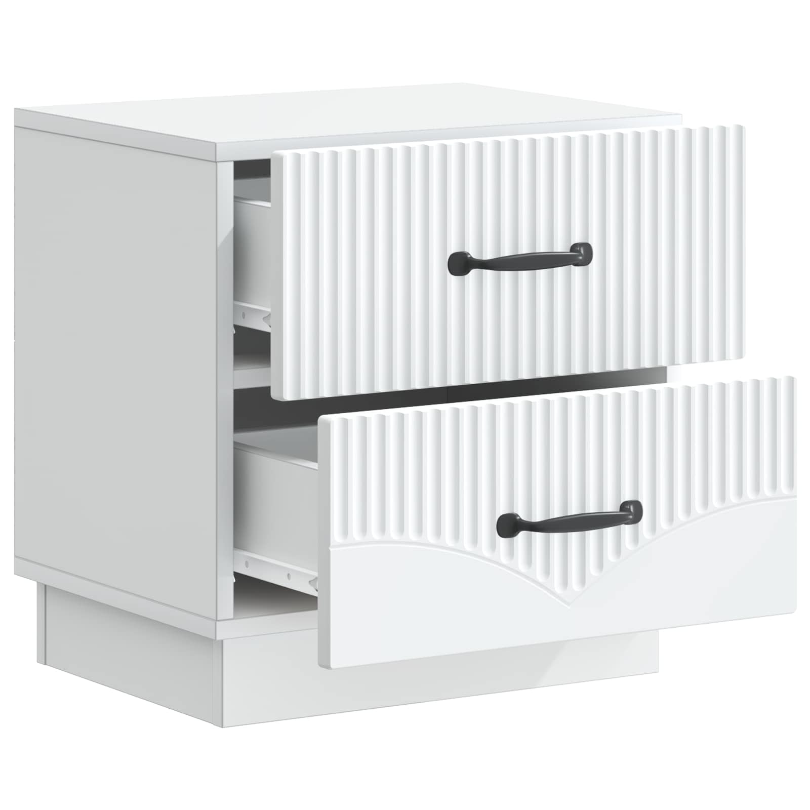 vidaXL Szafka Nocna z szufladą 2 pcs Biały 43 x 34,5 x 44,5 cm