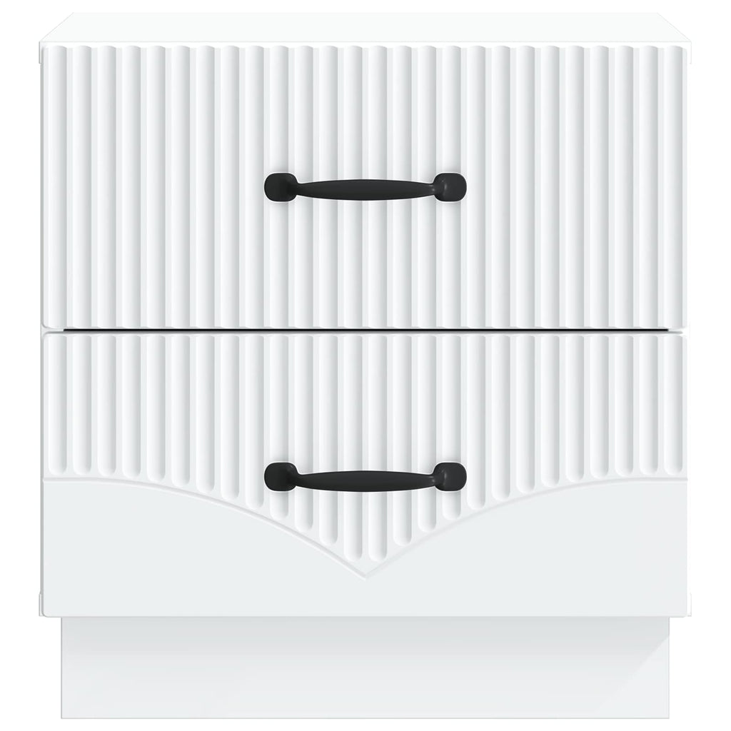 vidaXL Szafka Nocna z szufladą 2 pcs Biały 43 x 34,5 x 44,5 cm