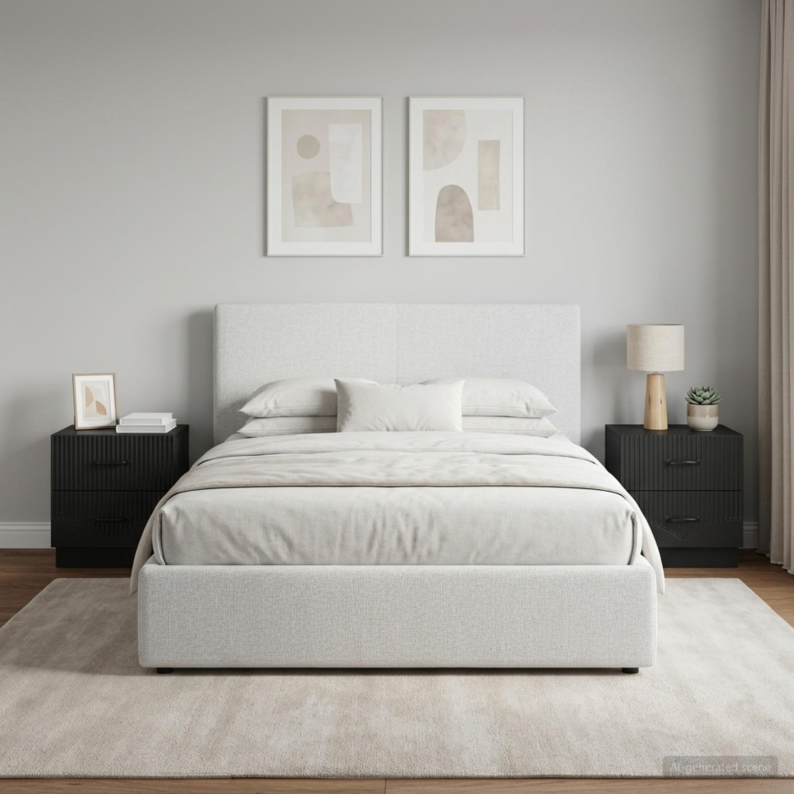 vidaXL Szafka Nocna 2 szt. Czarny 43 x 34,5 x 44,5 cm