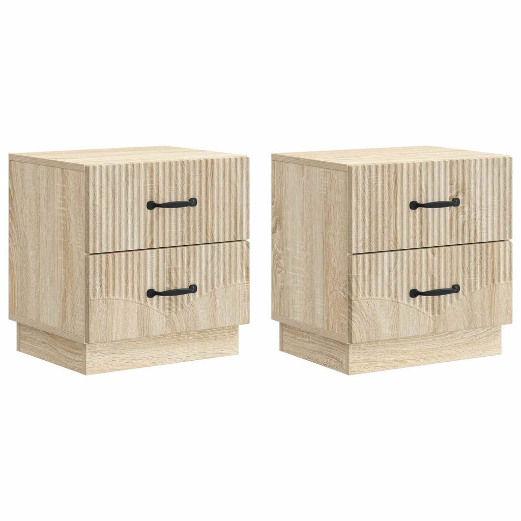 vidaXL Szafka Nocna z szufladą 2 pcs dąb Sonoma 43 x 34,5 x 44,5 cm