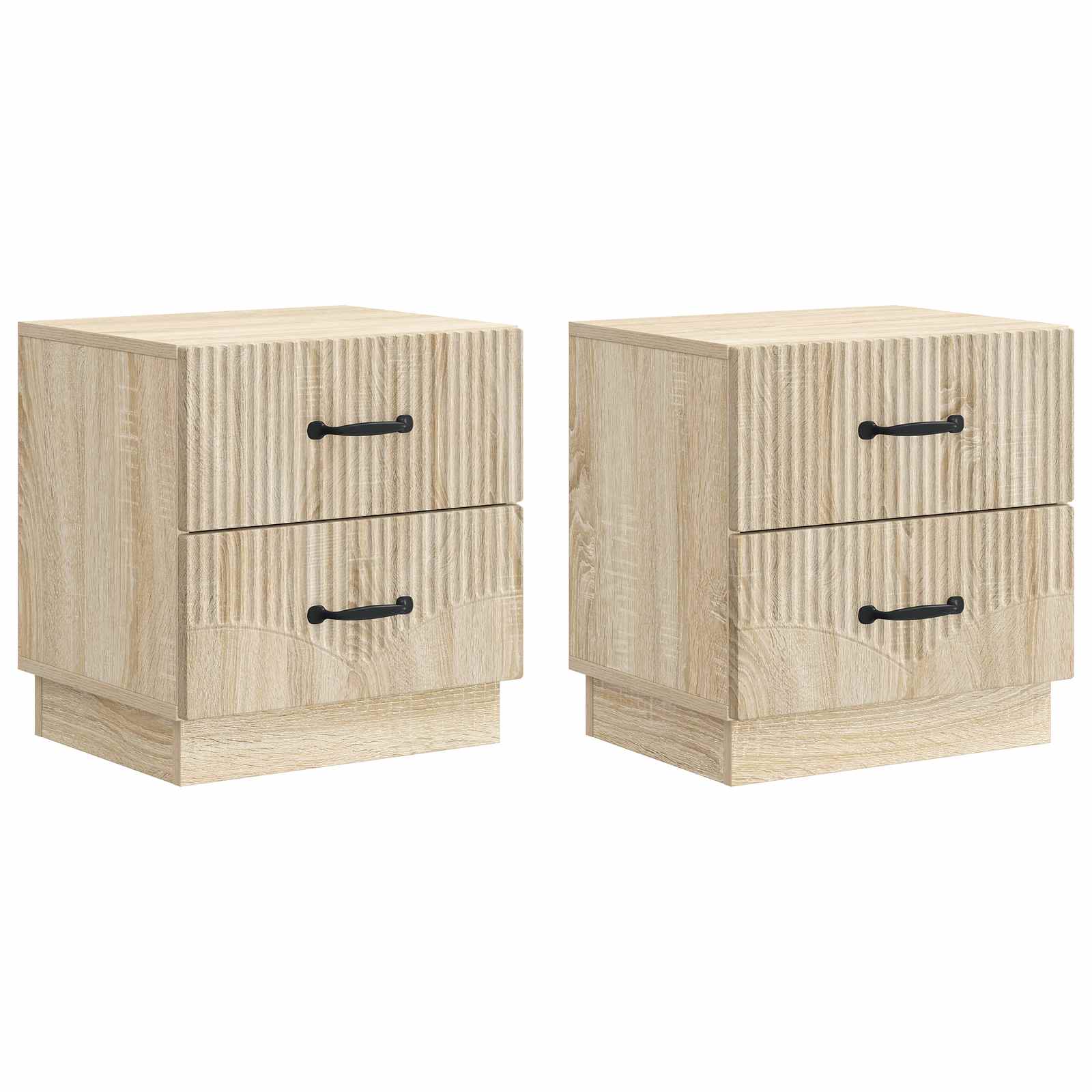 vidaXL Szafka Nocna z szufladą 2 pcs dąb Sonoma 43 x 34,5 x 44,5 cm