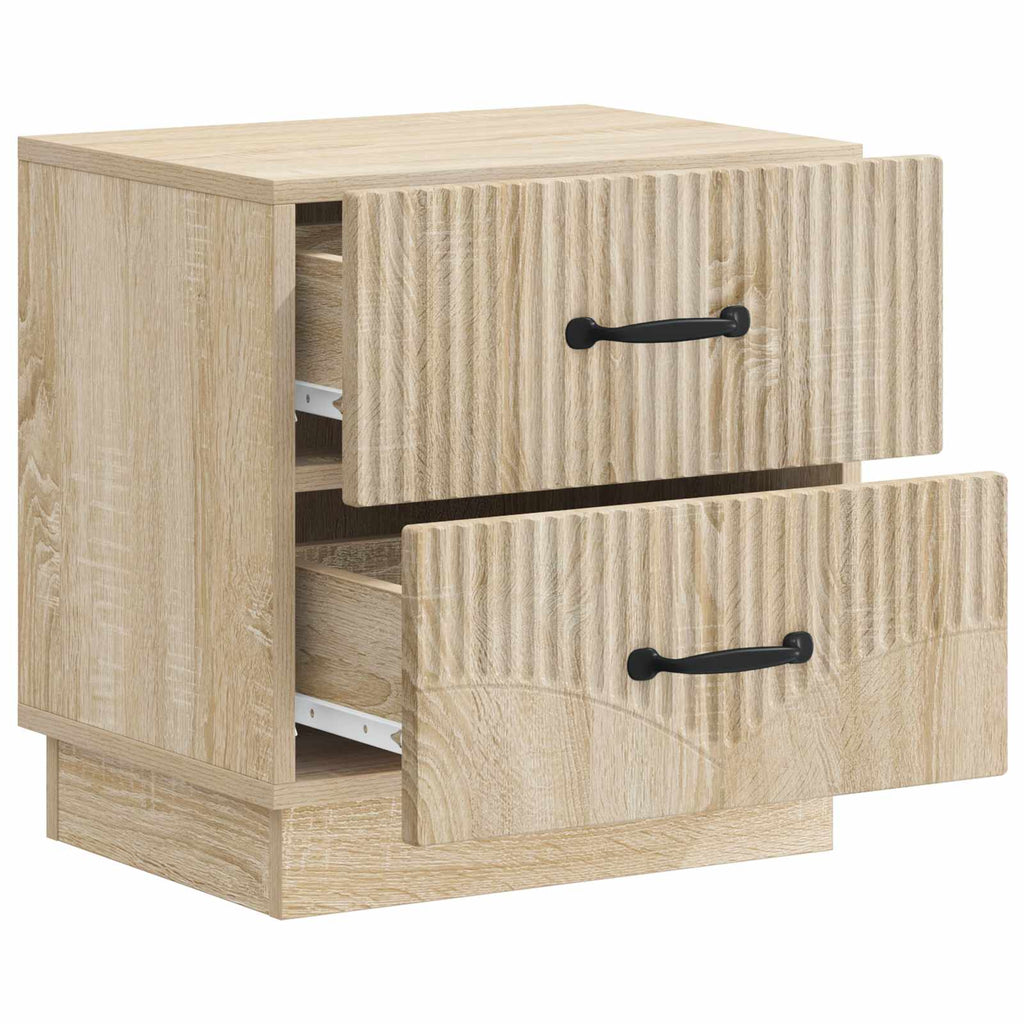 vidaXL Szafka Nocna z szufladą 2 pcs dąb Sonoma 43 x 34,5 x 44,5 cm