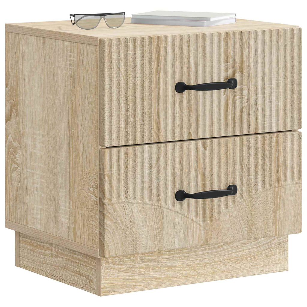 vidaXL Szafka Nocna z szufladą 2 pcs dąb Sonoma 43 x 34,5 x 44,5 cm