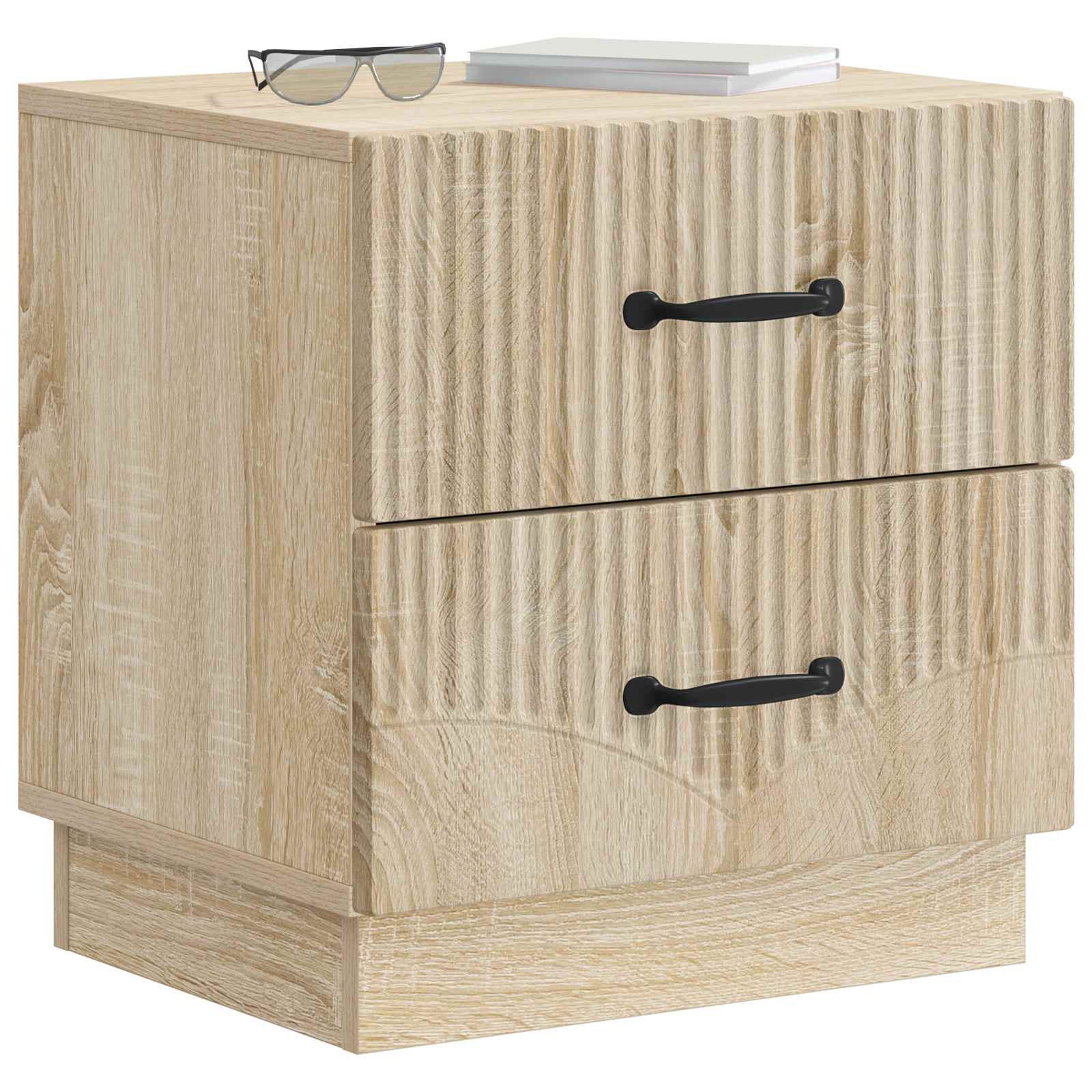 vidaXL Szafka Nocna z szufladą 2 pcs dąb Sonoma 43 x 34,5 x 44,5 cm
