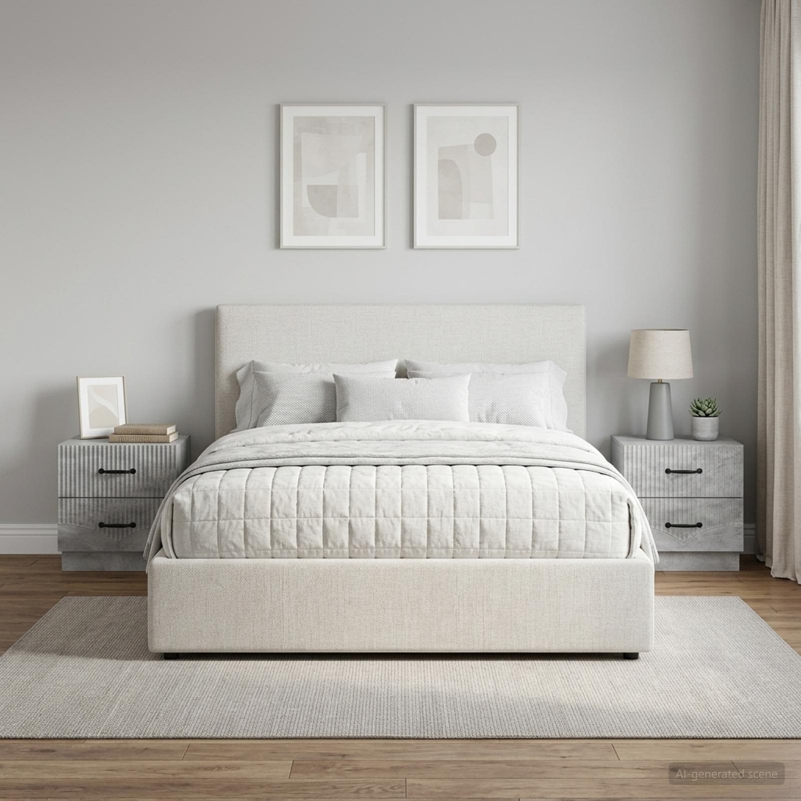 vidaXL Szafka Nocna 2 szt. Betonowy szary 43 x 34,5 x 44,5 cm