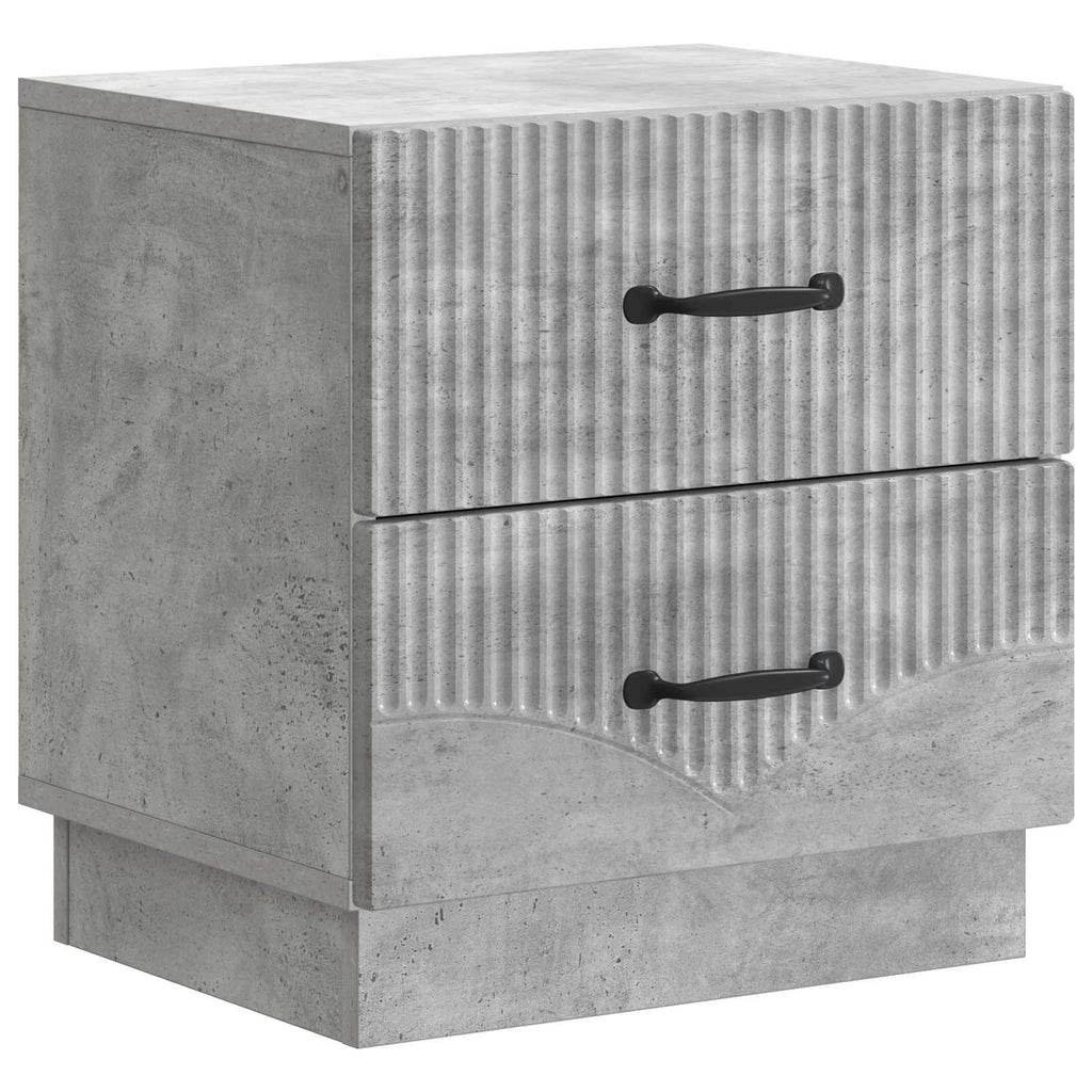 vidaXL Szafka Nocna 2 pcs Betonowy szary 43 x 34,5 x 44,5 cm
