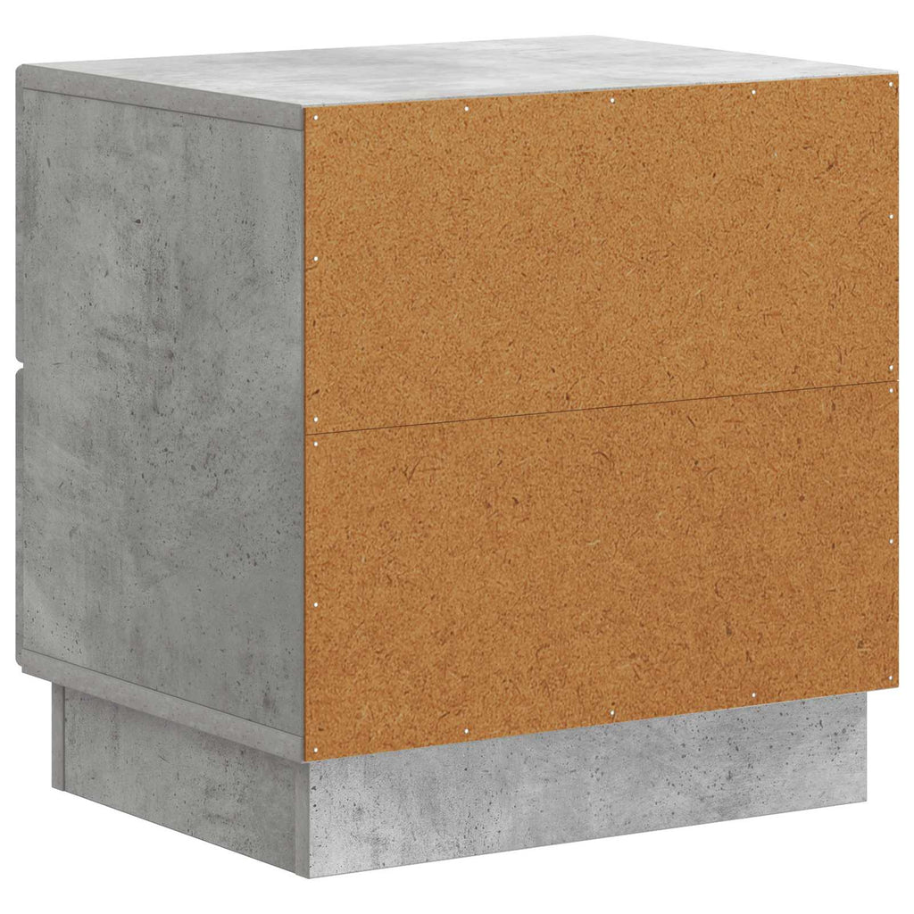 vidaXL Szafka Nocna 2 pcs Betonowy szary 43 x 34,5 x 44,5 cm