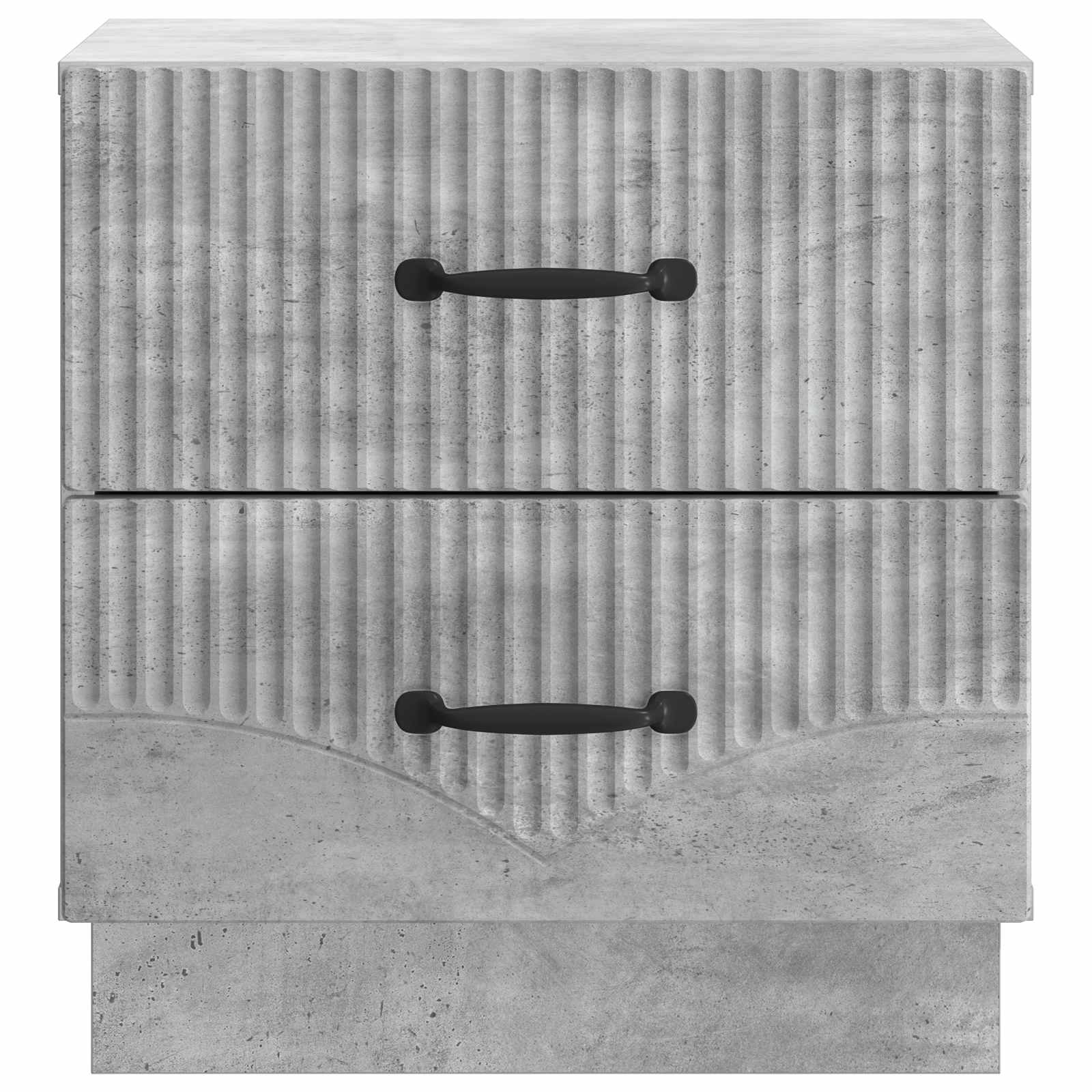 vidaXL Szafka Nocna 2 pcs Betonowy szary 43 x 34,5 x 44,5 cm