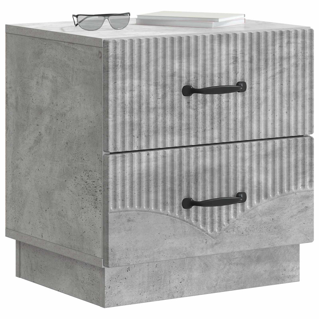 vidaXL Szafka Nocna 2 pcs Betonowy szary 43 x 34,5 x 44,5 cm