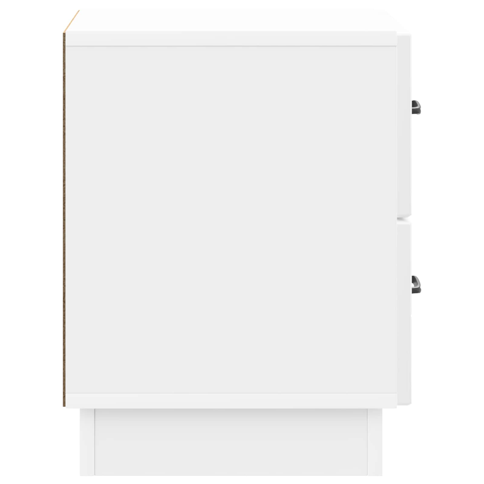 vidaXL Szafka Nocna 2 pcs Biały wysoki połysk 43 x 34,5 x 44,5 cm