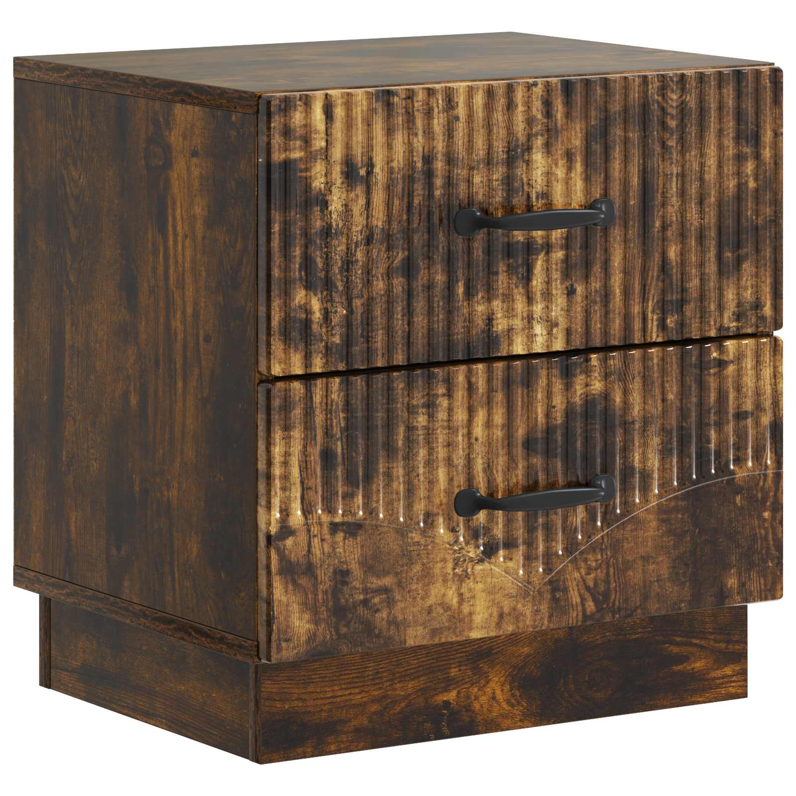 vidaXL Szafka Nocna z szufladą 2 pcs Dąb wędzony 43 x 34,5 x 44,5 cm