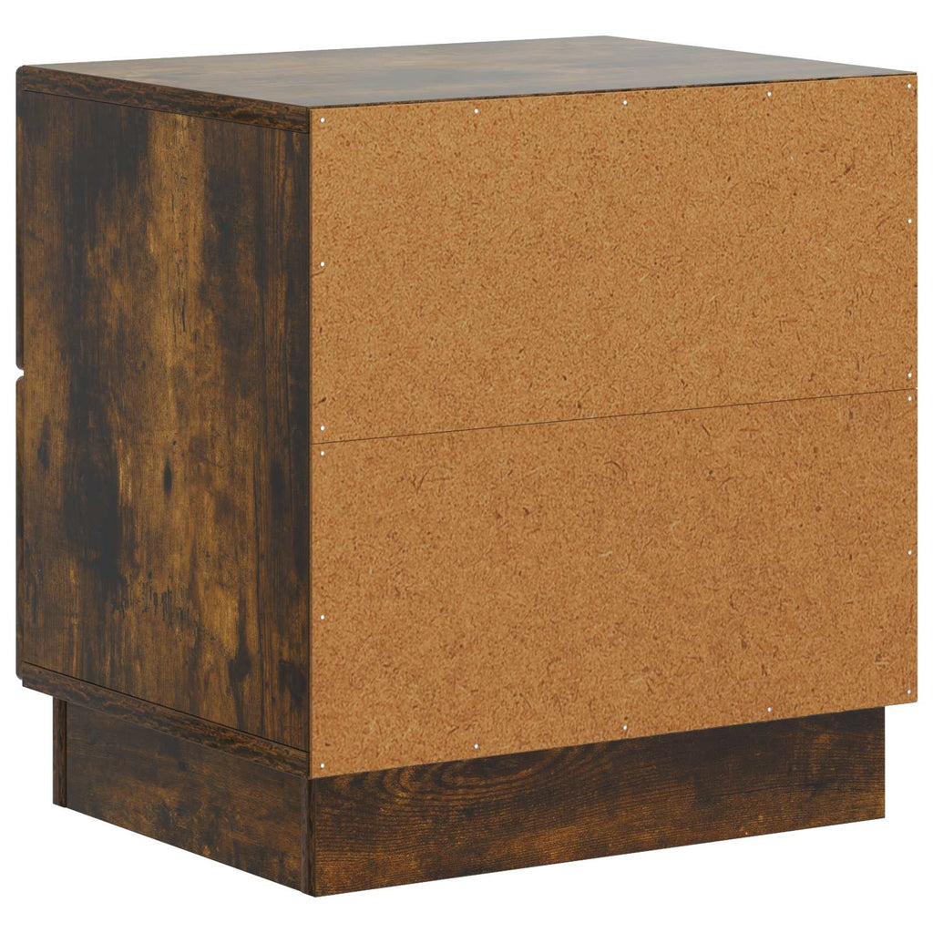 vidaXL Szafka Nocna z szufladą 2 pcs Dąb wędzony 43 x 34,5 x 44,5 cm