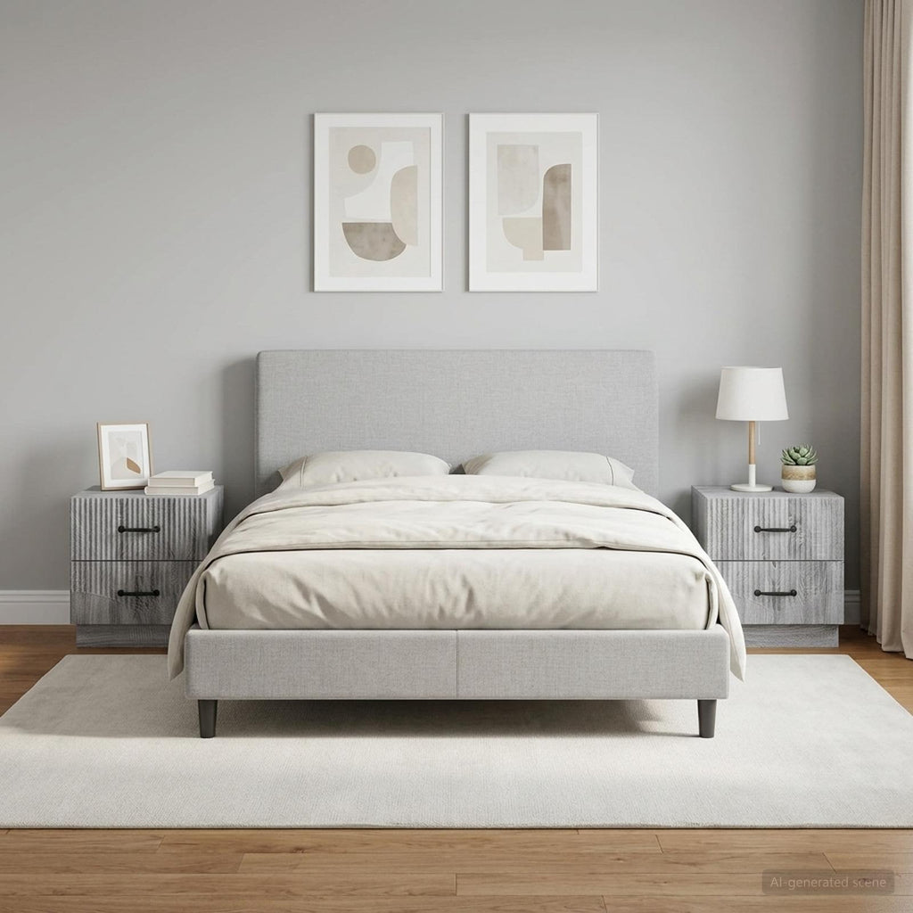 vidaXL Szafka Nocna 2 szt. Szary Sonoma 43 x 34,5 x 44,5 cm