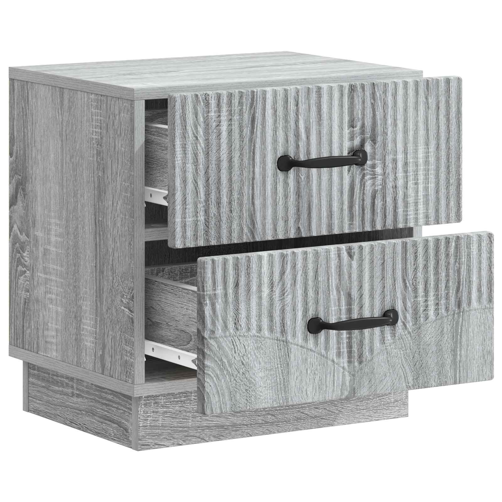 vidaXL Szafka Nocna z szufladą 2 pcs Szary Sonoma 43 x 34,5 x 44,5 cm