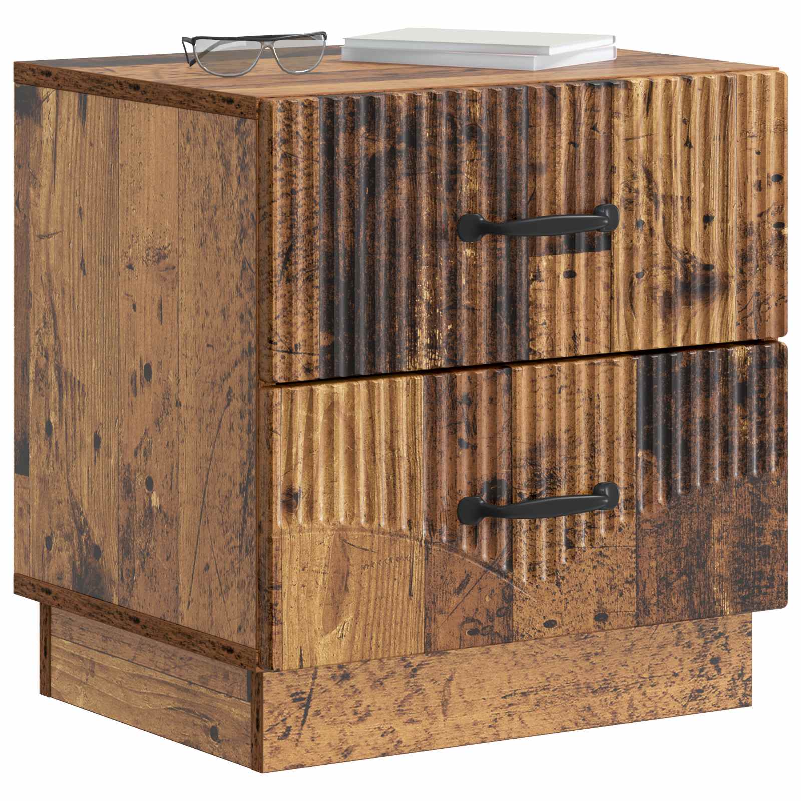 vidaXL Szafka Nocna z szufladą Stare drewno 43 x 34,5 x 44,5 cm