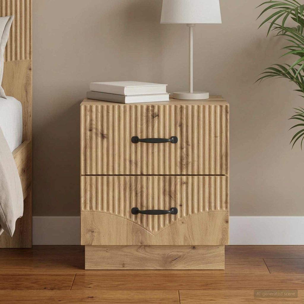 vidaXL Szafka Nocna Dąb artisan 43 x 34,5 x 44,5 cm