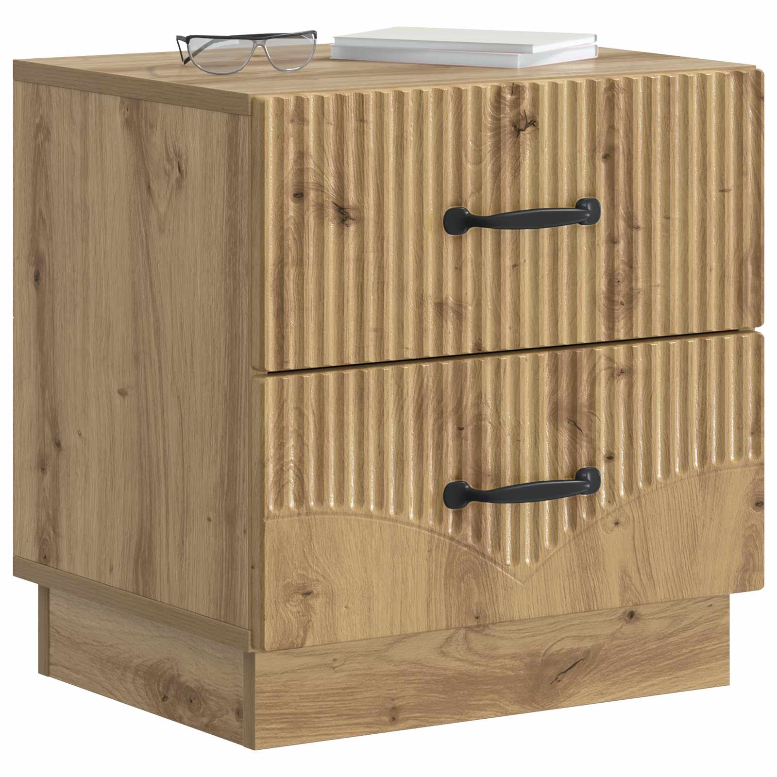 vidaXL Szafka Nocna z szufladą 2 pcs Dąb artisan 43 x 34,5 x 44,5 cm