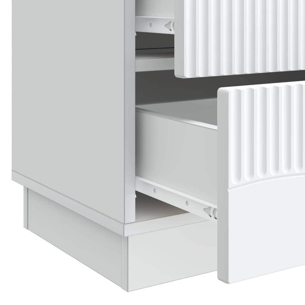 vidaXL Szafka Nocna Biały 62 x 34,5 x 44,5 cm Drewno inżynieryjne
