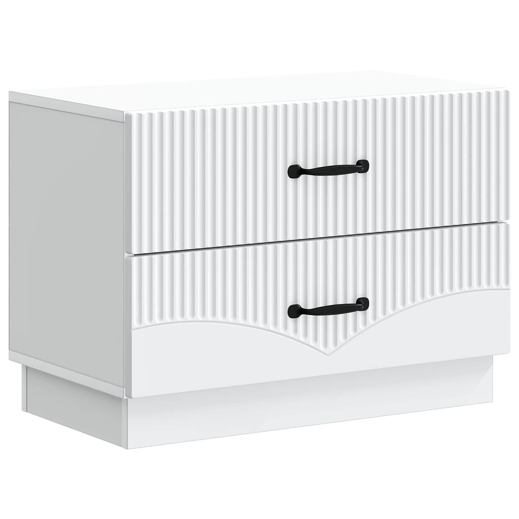 vidaXL Szafka Nocna Biały 62 x 34,5 x 44,5 cm Drewno inżynieryjne