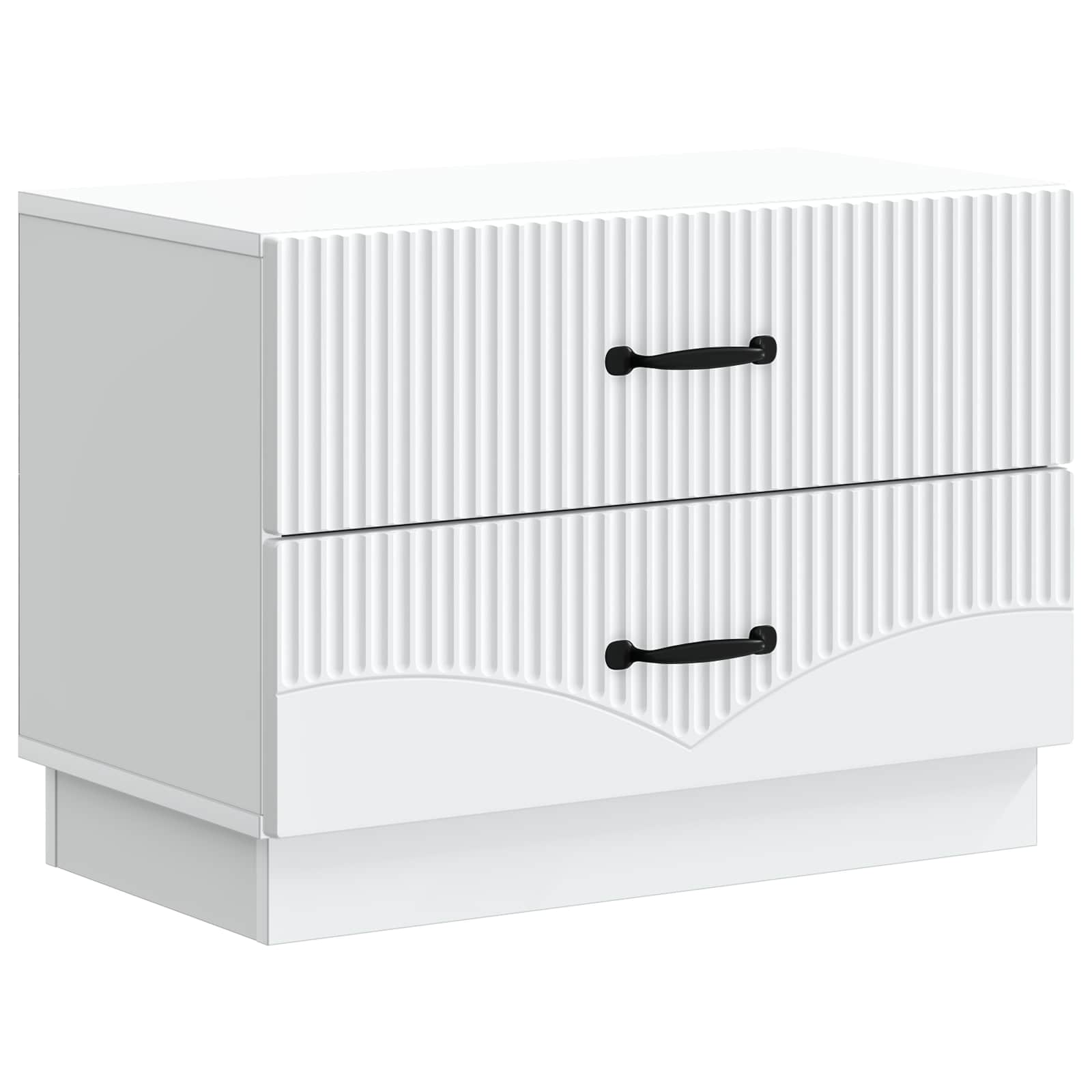 vidaXL Szafka Nocna Biały 62 x 34,5 x 44,5 cm Drewno inżynieryjne
