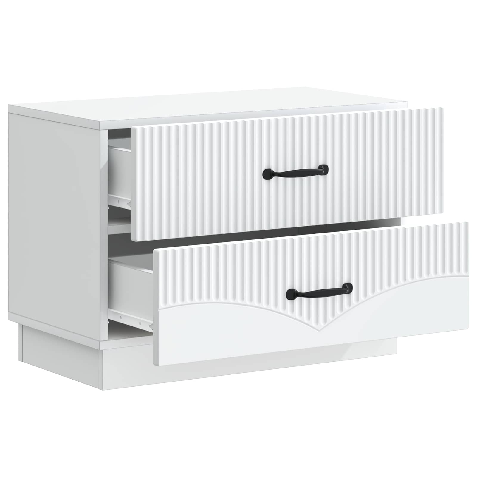 vidaXL Szafka Nocna Biały 62 x 34,5 x 44,5 cm Drewno inżynieryjne