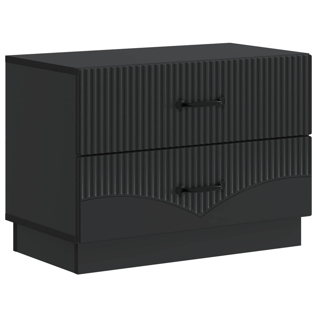 vidaXL Szafka Nocna Czarny 62 x 34,5 x 44,5 cm Drewno inżynieryjne