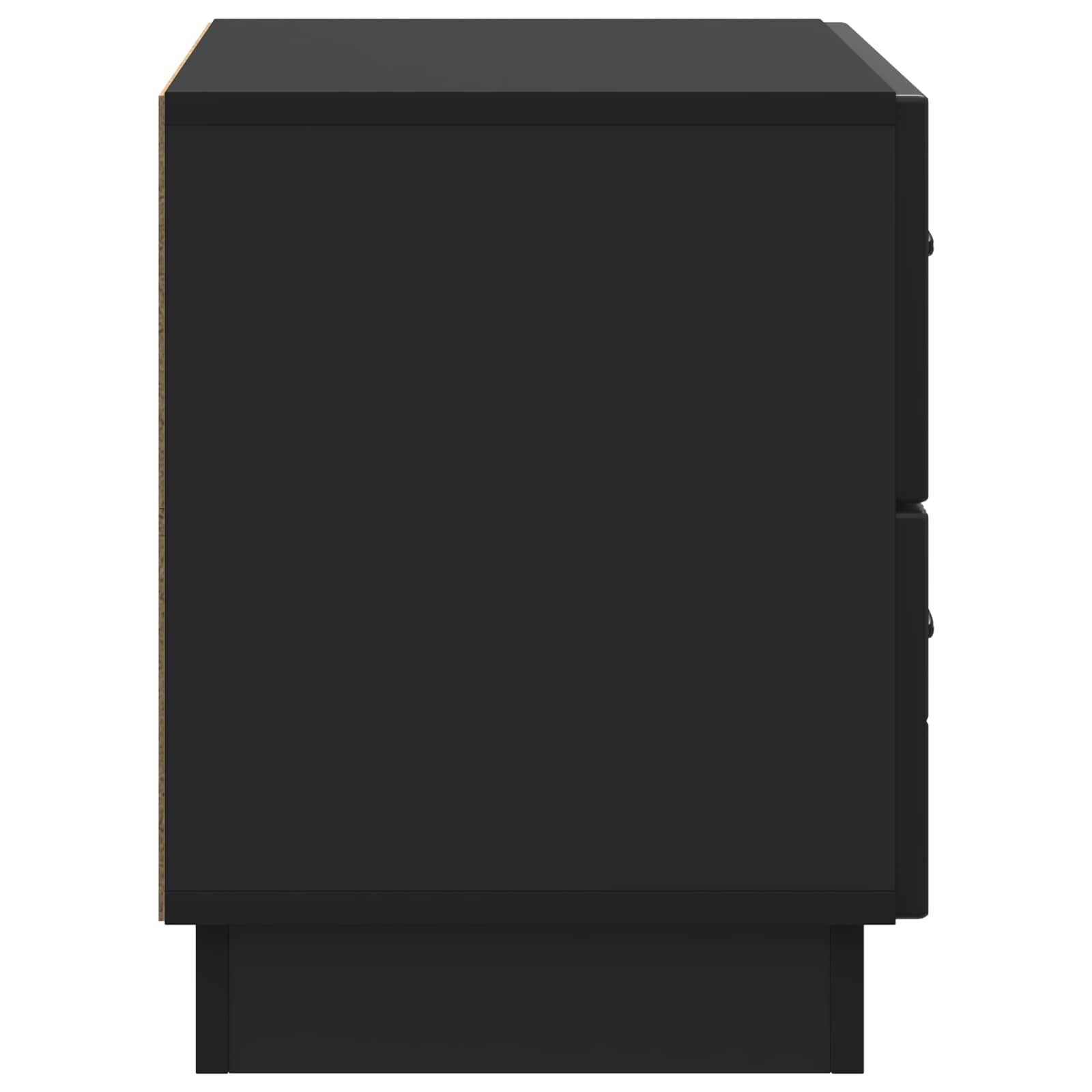 vidaXL Szafka Nocna Czarny 62 x 34,5 x 44,5 cm Drewno inżynieryjne