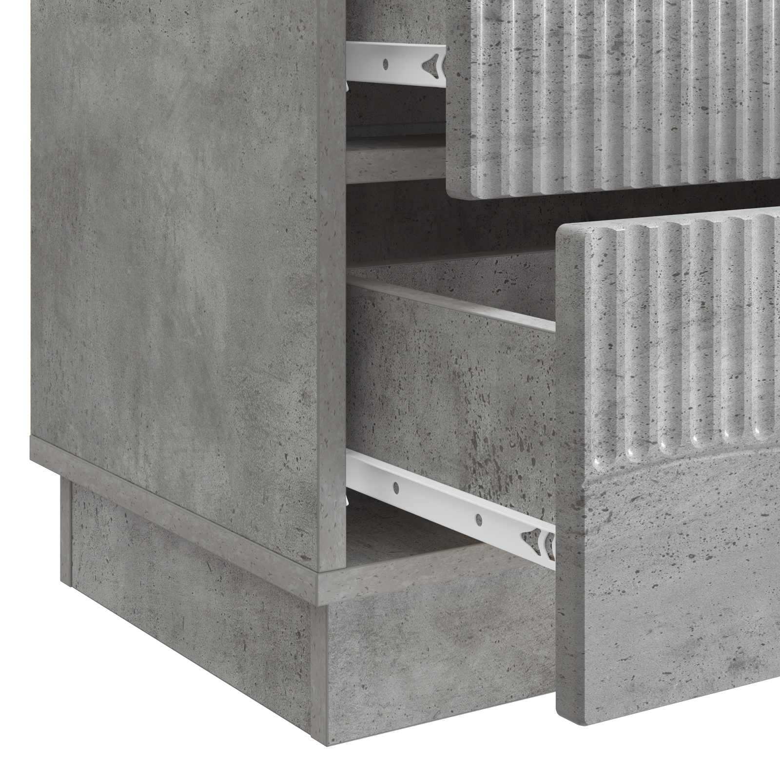 vidaXL Szafka Nocna z szufladą Betonowy szary 62 x 34,5 x 44,5 cm