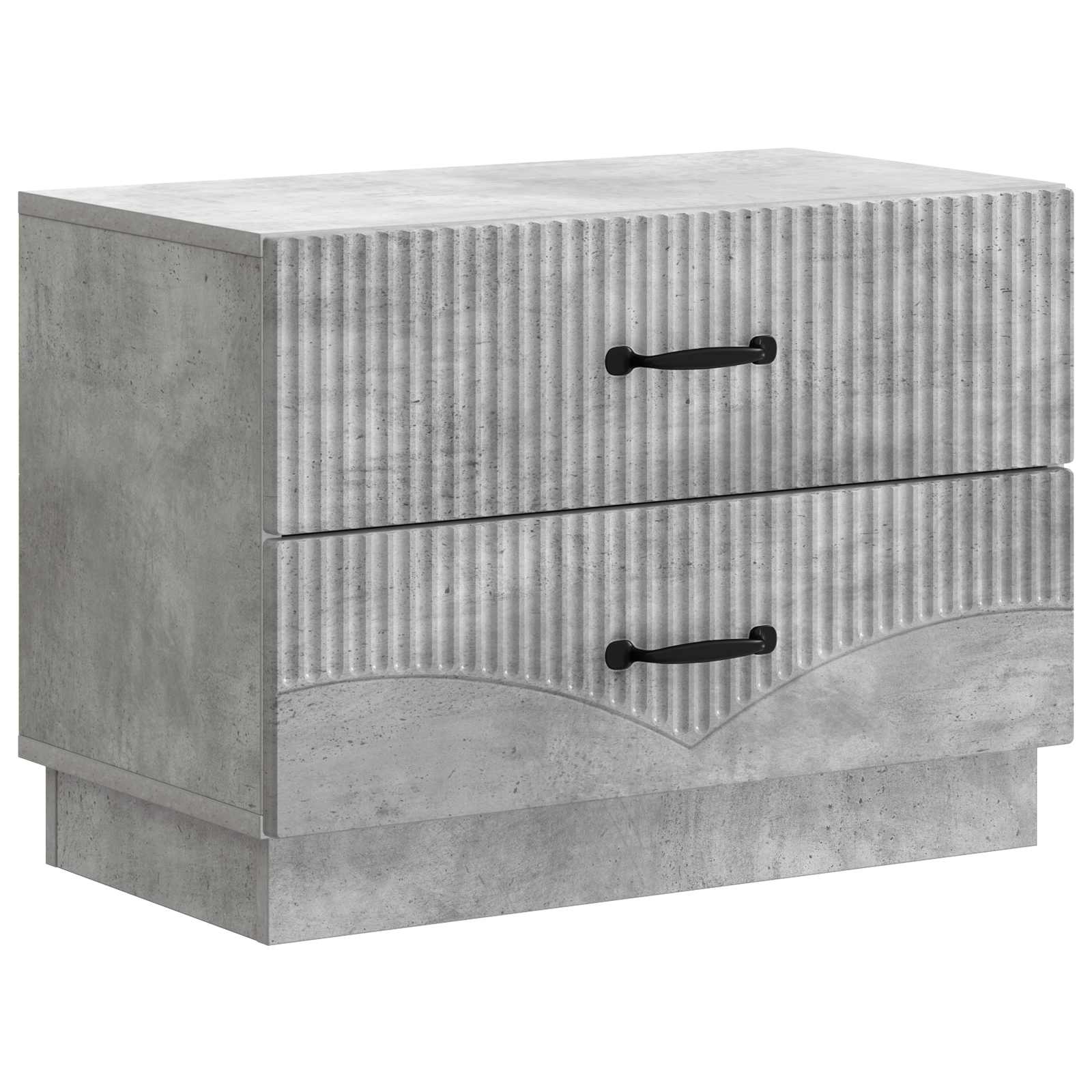 vidaXL Szafka Nocna z szufladą Betonowy szary 62 x 34,5 x 44,5 cm