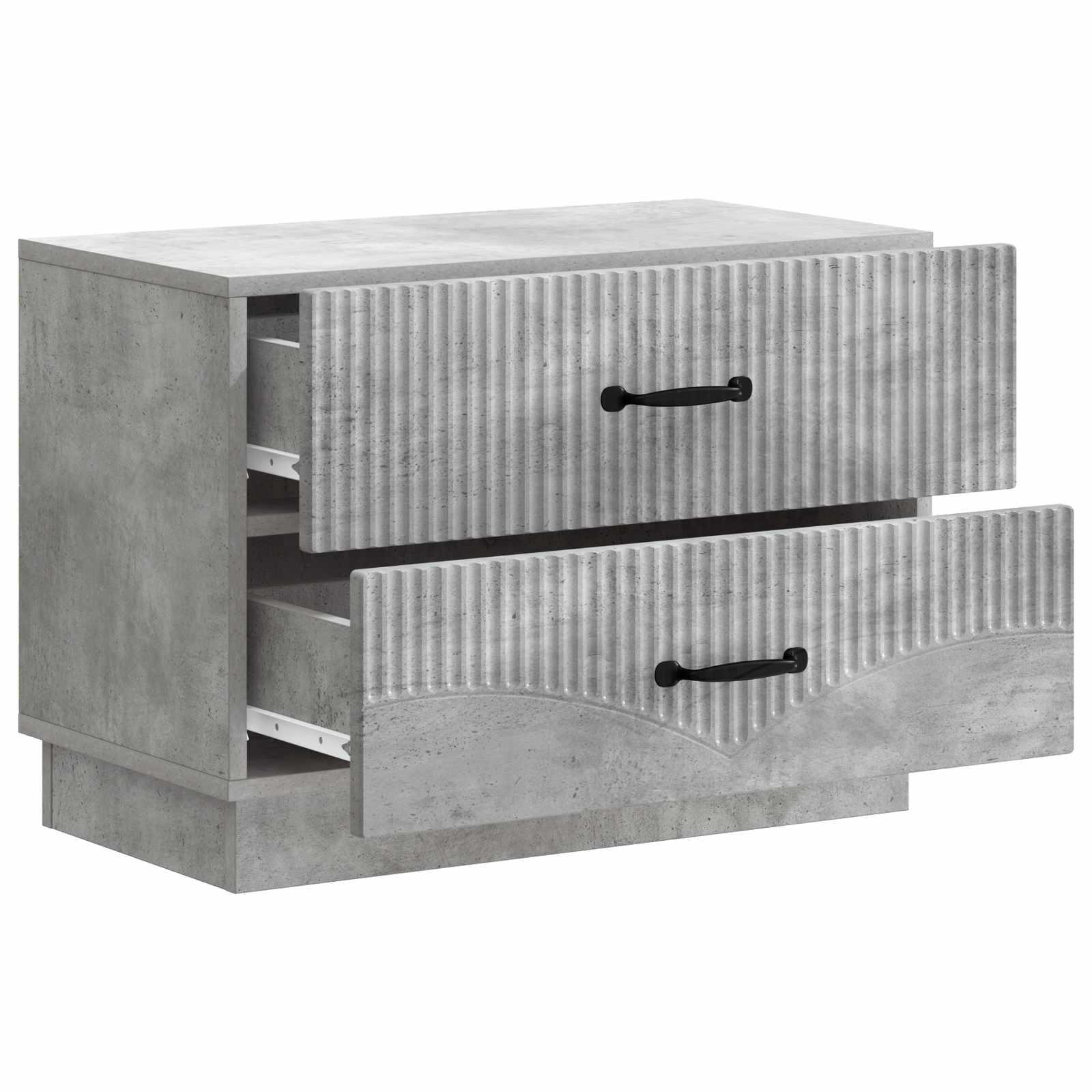 vidaXL Szafka Nocna z szufladą Betonowy szary 62 x 34,5 x 44,5 cm