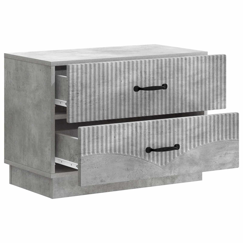 vidaXL Szafka Nocna z szufladą Betonowy szary 62 x 34,5 x 44,5 cm