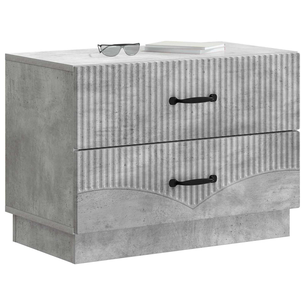vidaXL Szafka Nocna z szufladą Betonowy szary 62 x 34,5 x 44,5 cm