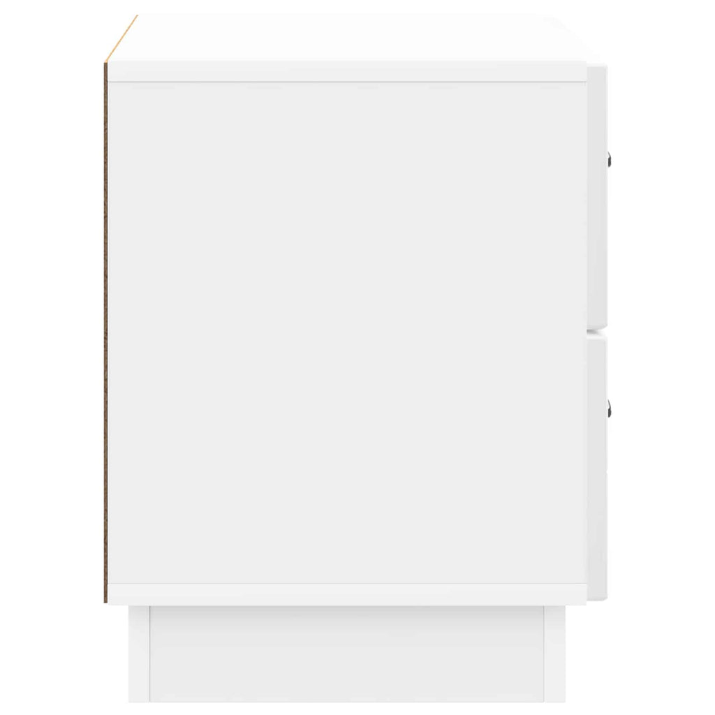vidaXL Szafka Nocna z szufladą Biały wysoki połysk 62 x 34,5 x 44,5 cm