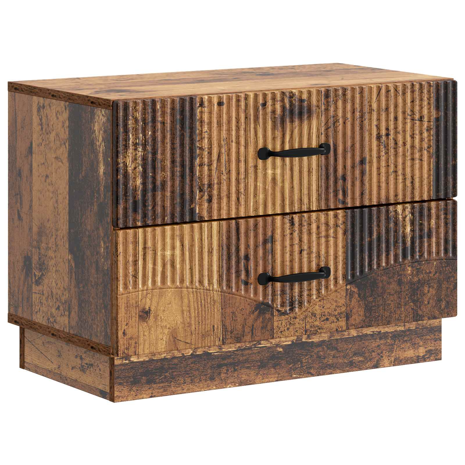 vidaXL Szafka Nocna z szufladą Stare drewno 62 x 34,5 x 44,5 cm