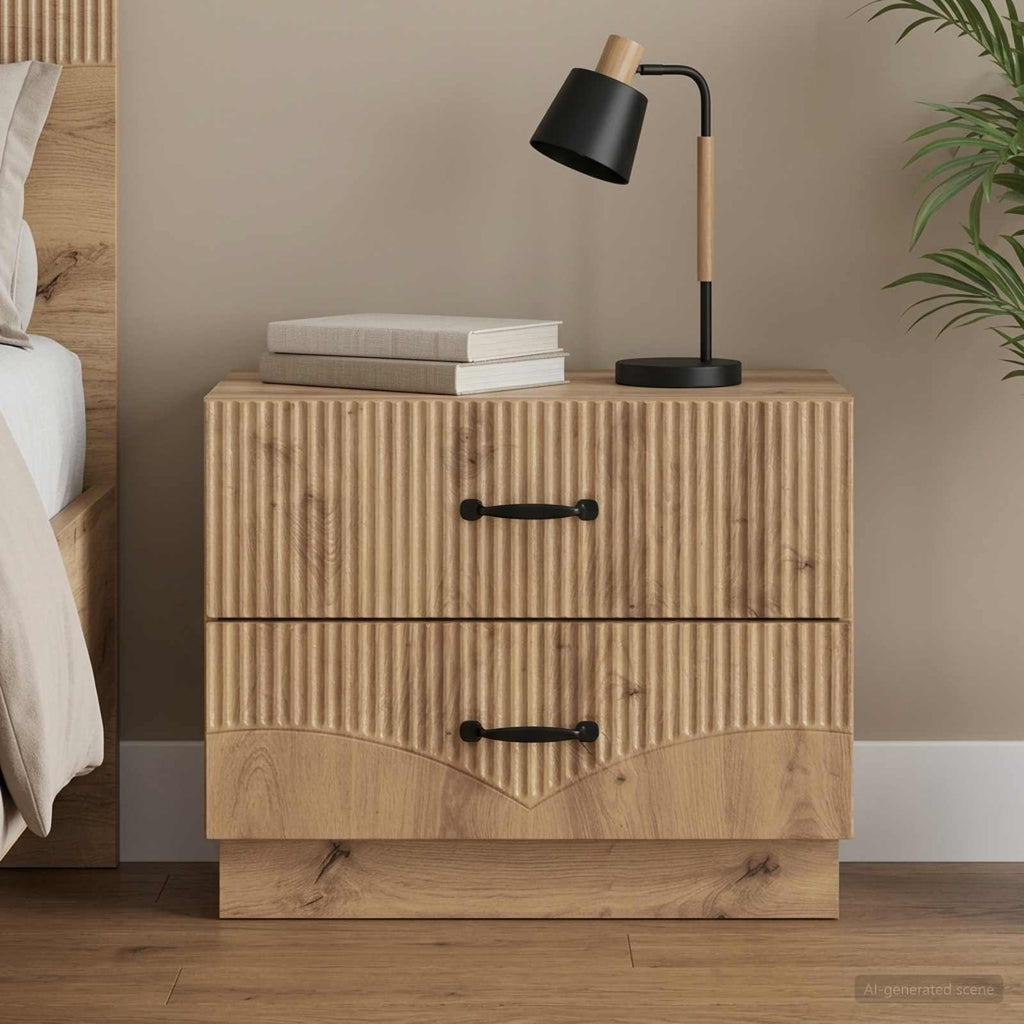 vidaXL Szafka Nocna Dąb artisan 62 x 34,5 x 44,5 cm