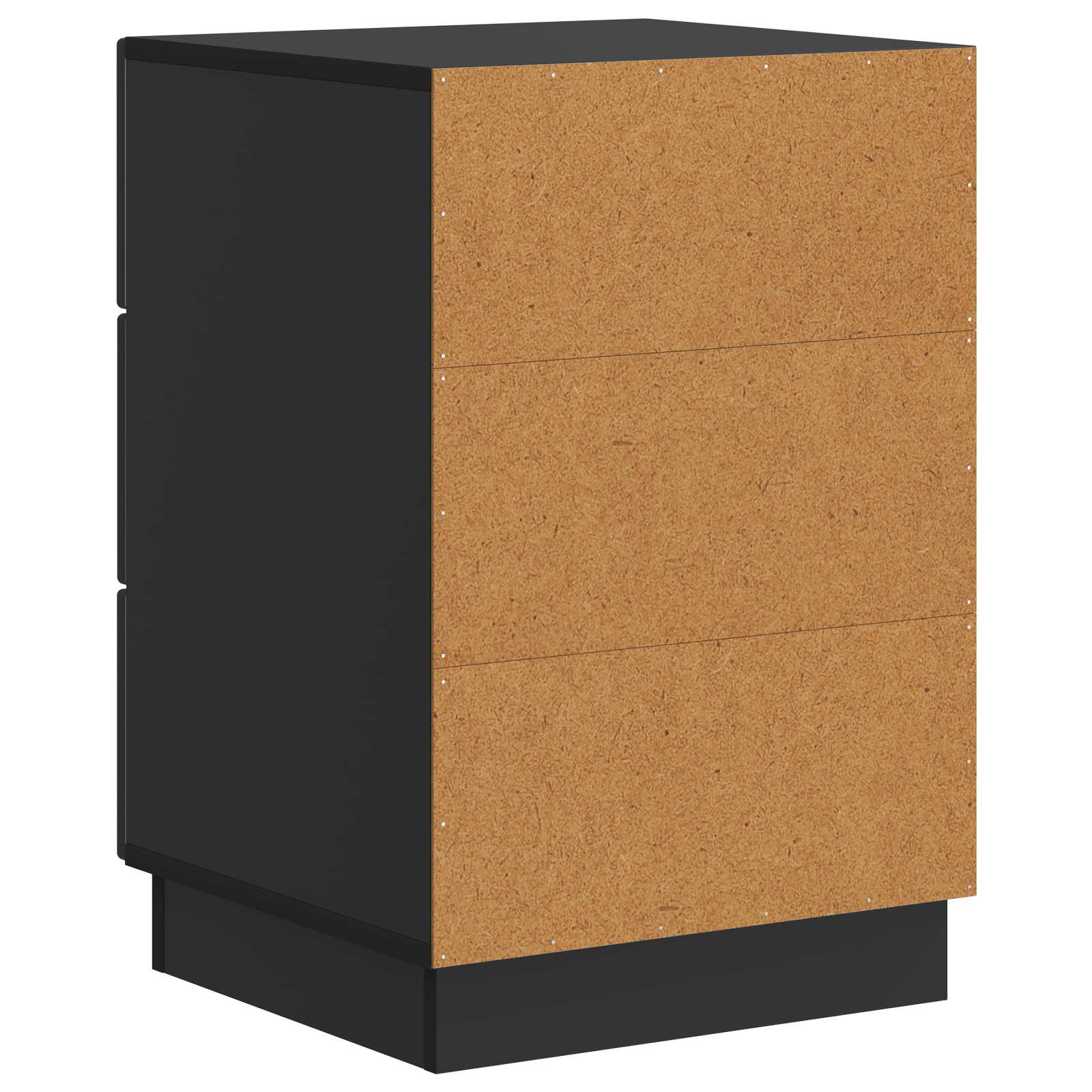 vidaXL Szafka Nocna Czarny 43 x 41 x 63,5 cm Drewno inżynieryjne