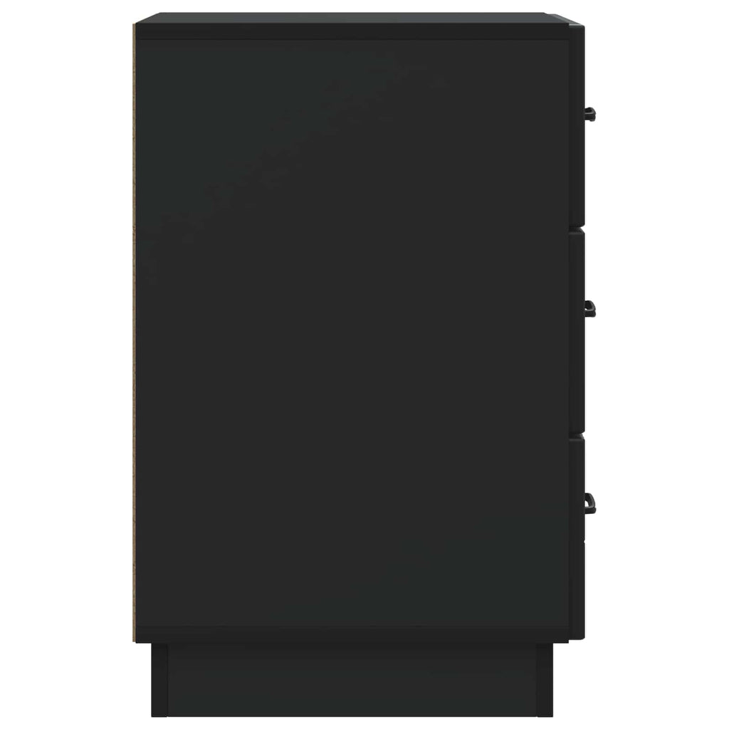 vidaXL Szafka Nocna Czarny 43 x 41 x 63,5 cm Drewno inżynieryjne